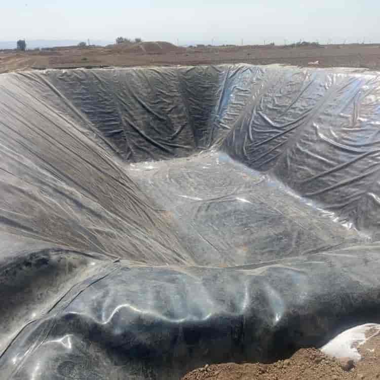 Construction of an agricultural water storage pool of 1150 square meters in Alborz